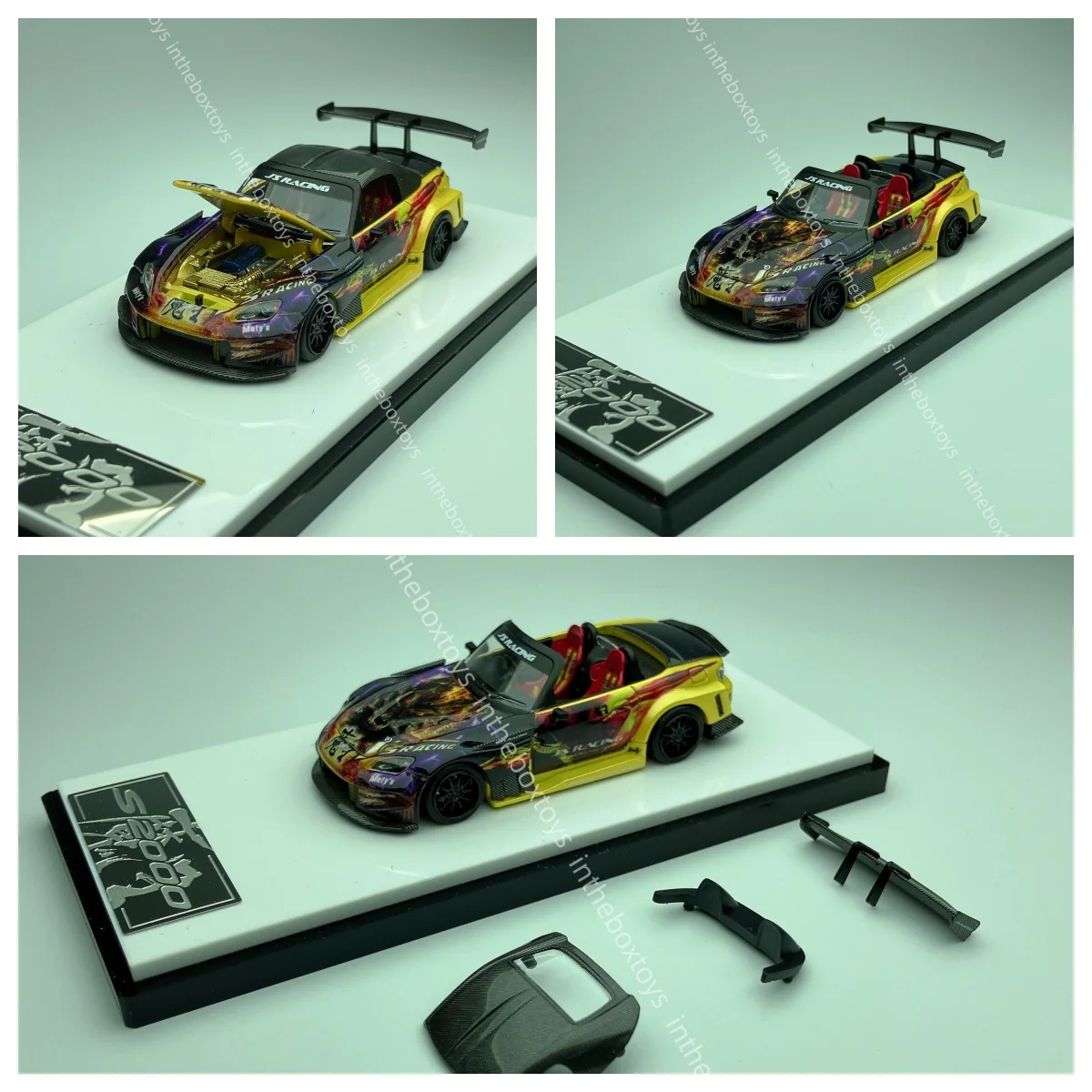 

Microturbo 1:64 Custom S2000 - Лимитированная серия литых под давлением моделей автомобилей Demon King из сплава.
