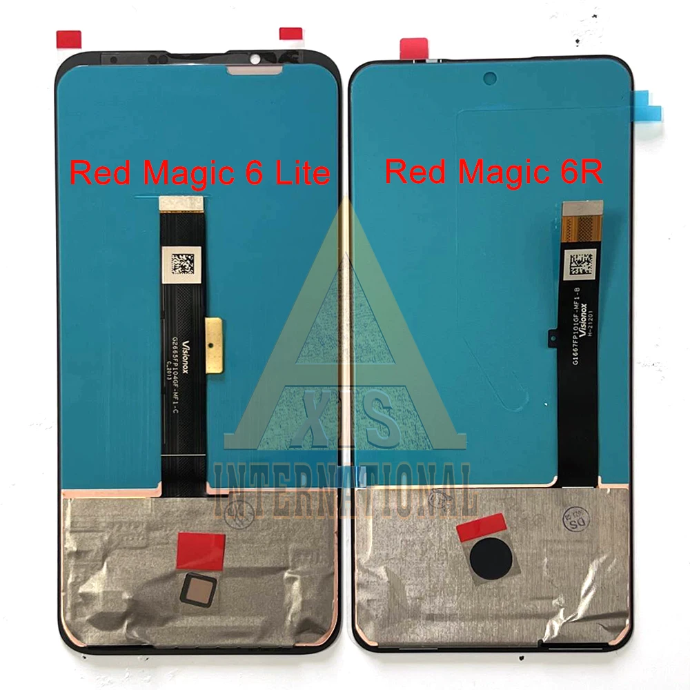 Original Amoled For ZTE nubia Red Magic 6 6 Pro 6Lite LCD Display Screen Touch Panel Digitizer For Red Magic 6S 6S Pro 6R Frame