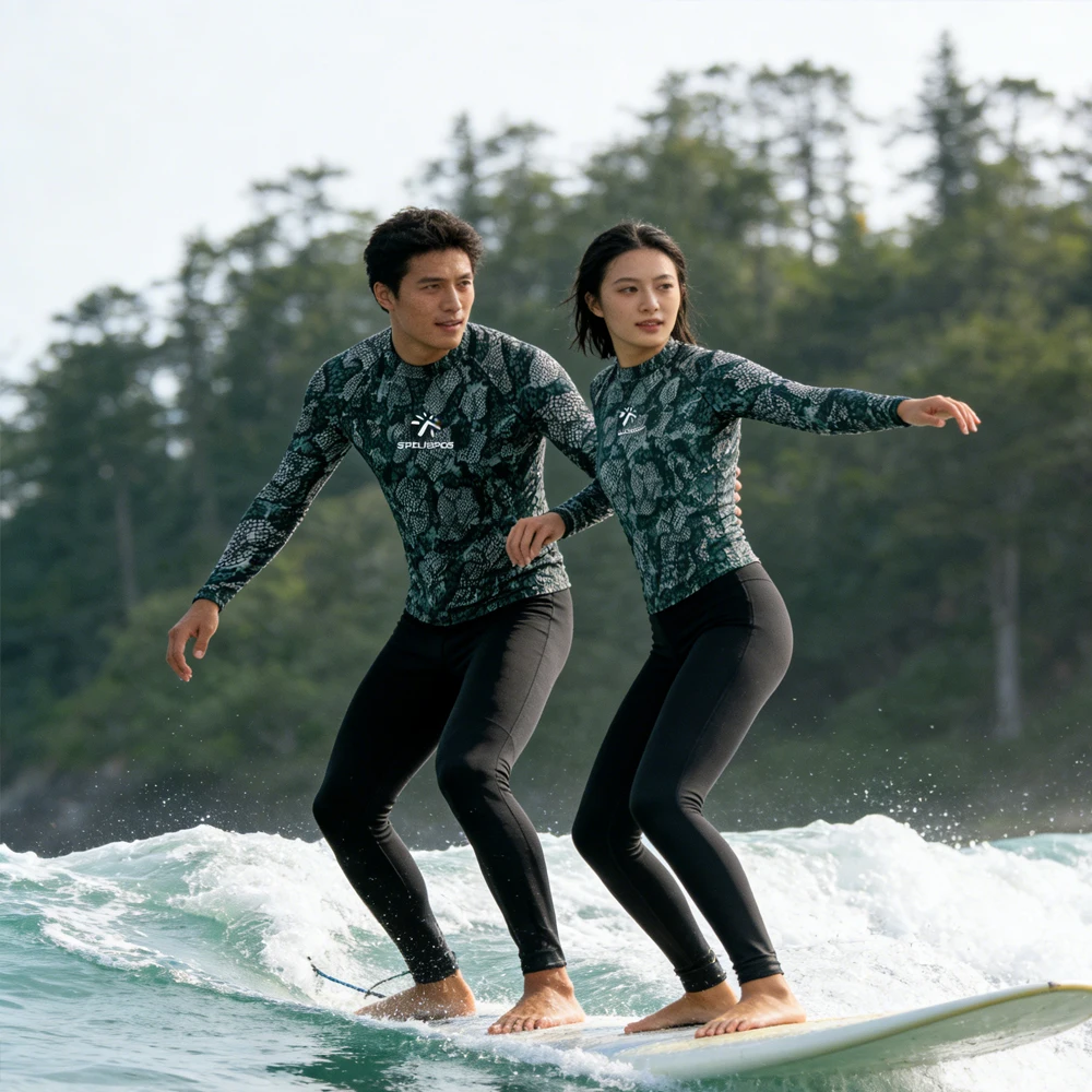 

Luxury Long Sleeve Swimwear Rash Guard High Quality Beachwear Women's and Men's Tee Shirt Swimming Clothing for Tour Water Sport