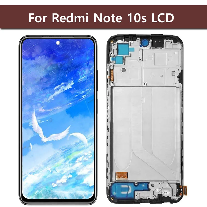 6.43'' Tested LCD Replacement For Xiaomi Redmi Note 10S LCD Note10S M2101K7BG M2101K7BNY Display Touch Screen Digitizer Assembly