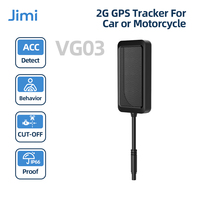 Jimi VG03 Mini Car GPS Tracker With Real-Time Tracking Remote Cut-off Multiple Alarms Motorcycle Vehicle Trackers Free APP Web