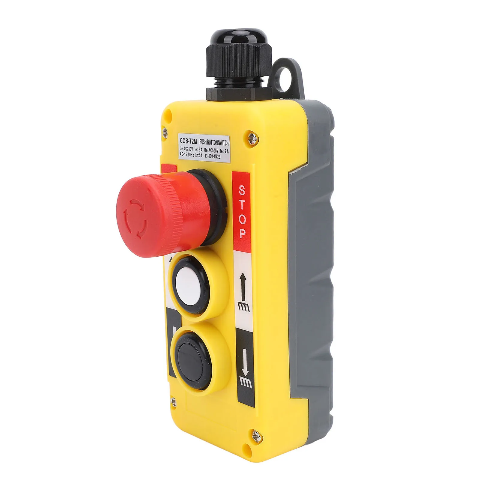 Crane Hoist Control Water Resistant Industrial Remote Control Easy To Use with Emergency Stop for Automation Control Cabinets