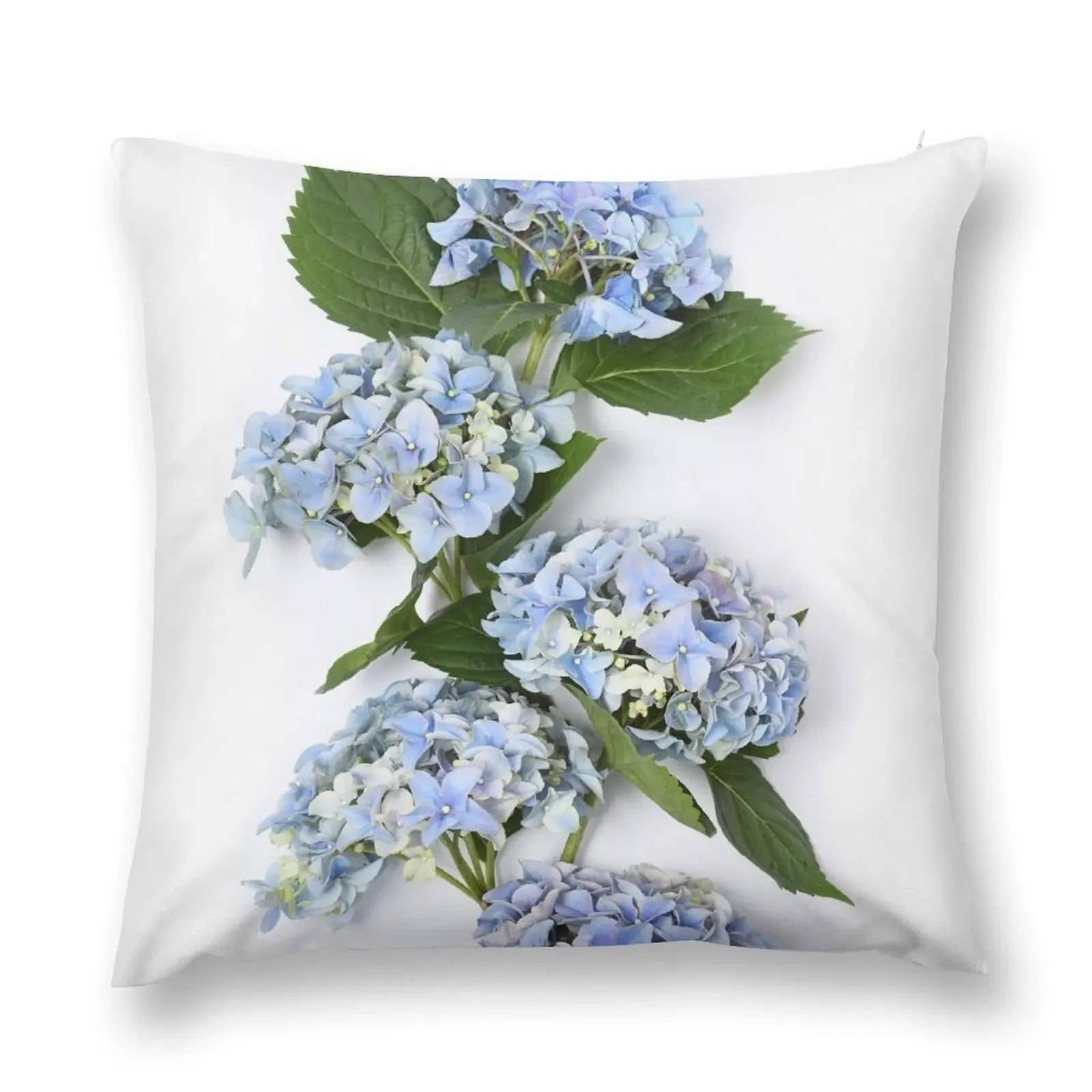 Bouquet of blue hydrangea flowers Throw Pillow christmas supplies Cushions For Children Rectangular Cushion Cover pillow