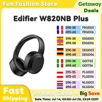 Edifier W820NB Plus Wireless Bluetooth Headphones Hybrid Active Noise Reduction Hi-Res Audio LDAC 49H Battery Life