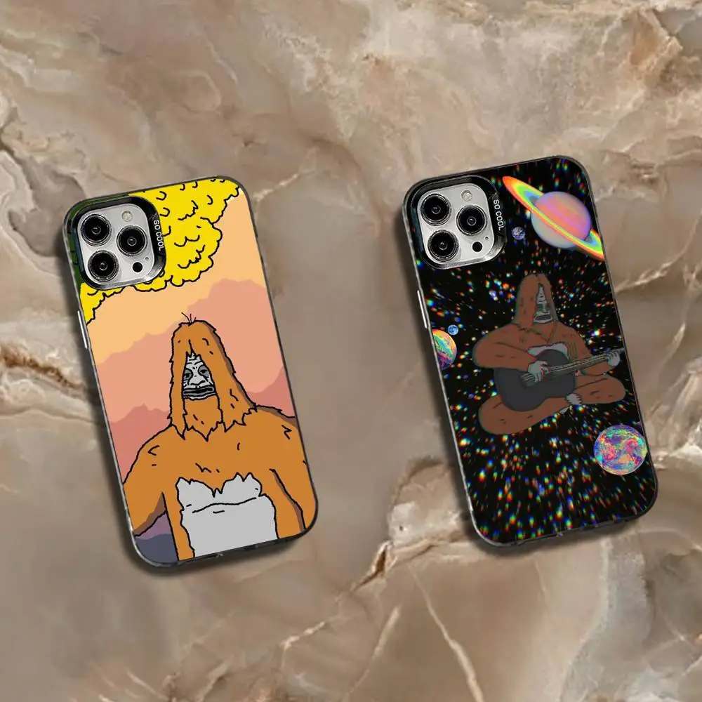 

S-Sassy The S-Sasquatch Phone Case For iPhone 16,15,14,13,12,11,Mini,Pro,SE,MAX White Matte Shockproof Cover