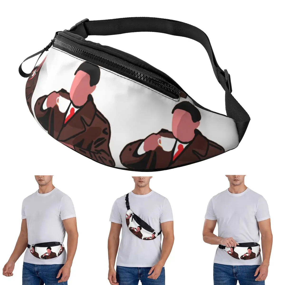 

Crossbody Waist Bag Twin Peaks Agent Dale Cooper Men Women Fanny Pack Travel Running Money Phone Pouch