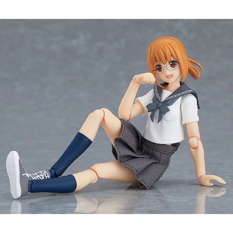 Gsc original figma marinheiro uniforme corpo (emily) anime figuras de ação brinquedos para meninos presente natal modelo colecionável ornamentos