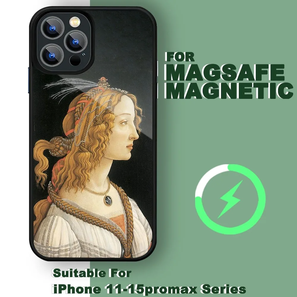 Sandro botticelli Renaissance art Phone Case For iPhone 15 14 13 11 12 Pro Max 14 Plus 15 Pro Max For Magsafe Phone Cover