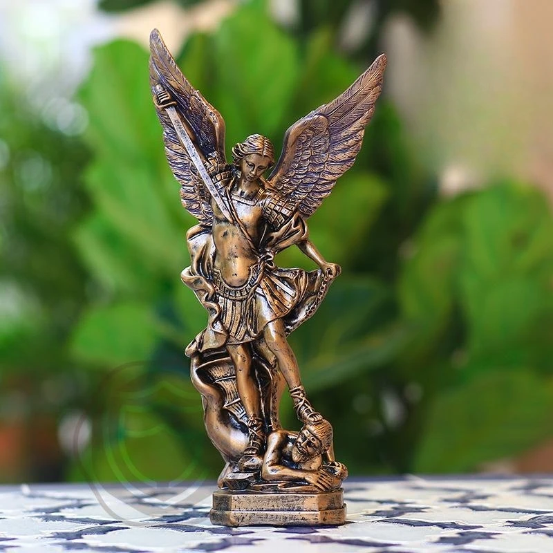 Classical Coppery Kill Demons Angel Statue Of Saint Miller Pendant Resin Handmade Crafts Christmas Present Hot Sales