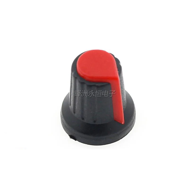 10Pcs WH148 Potentiometer Switch knob Cap Plastic Knob Plum Handle 15X17mm AG2 Handle 6MM BLACK RED YELLOW ORANGE WHITE