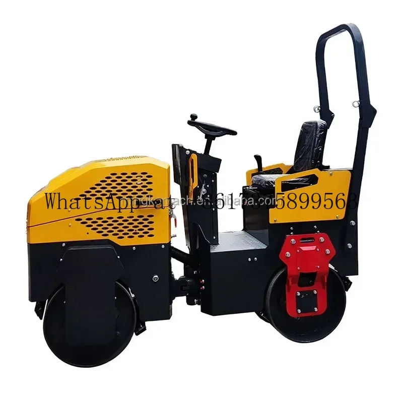 Hydraulic Drive Double Wheel Ride On Vibratory Road Roller Compactor Concrete Steel Road Roller