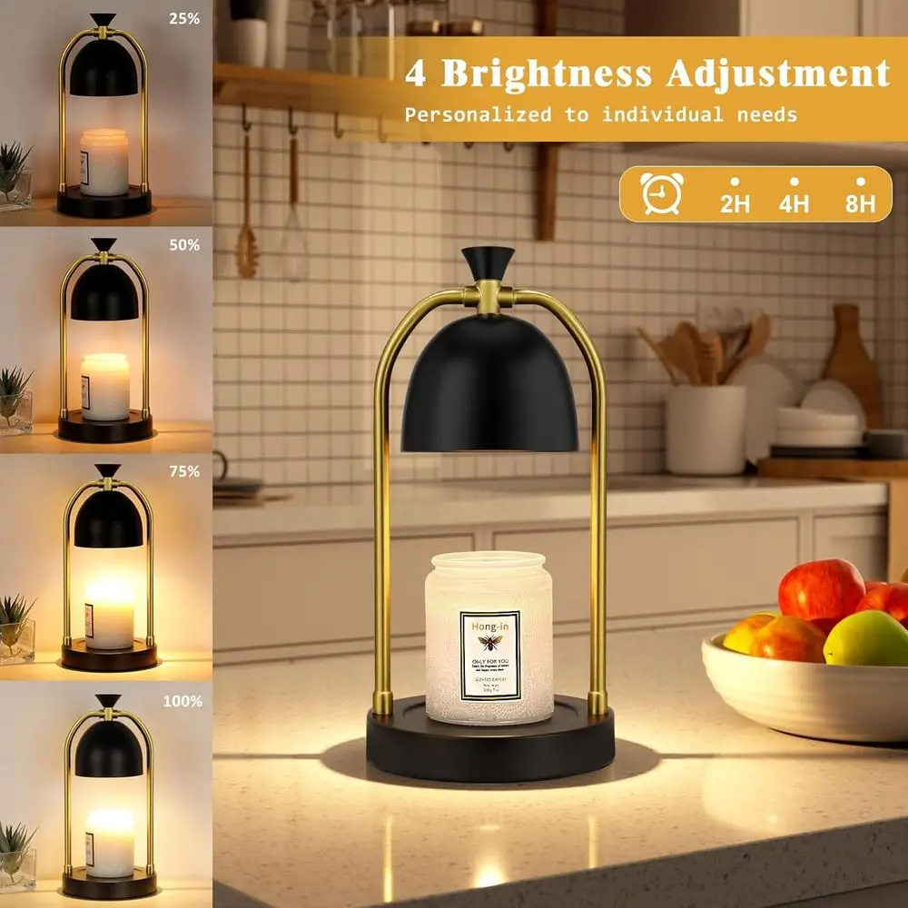 Candle Warmer Lamp with Timer & Dimmable, Cozy Birthday Gift for Women Mom, Home Decor Housewarming Gift Wax Melt Warmer or Jar view 3