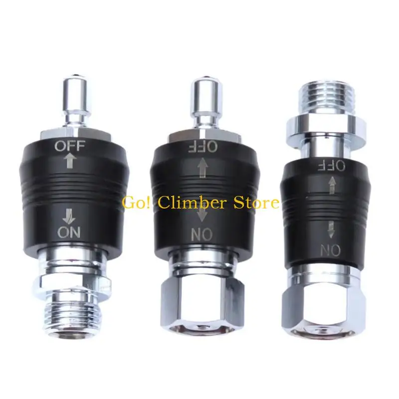 Q84C الغوص منظم محول 9/16 موضوع موصل مع مفاتيح الضغط المنخفض واجهات سريعة دفع صمامات موصل #2