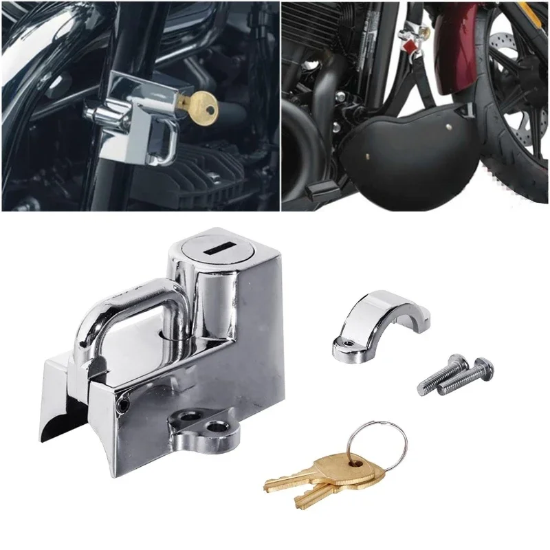 

Universal Motorcycle Handlebar Shelf Bar Tube Helmet Lock Anti-theft Helmet Lock Handlebar Mount Motorcycle