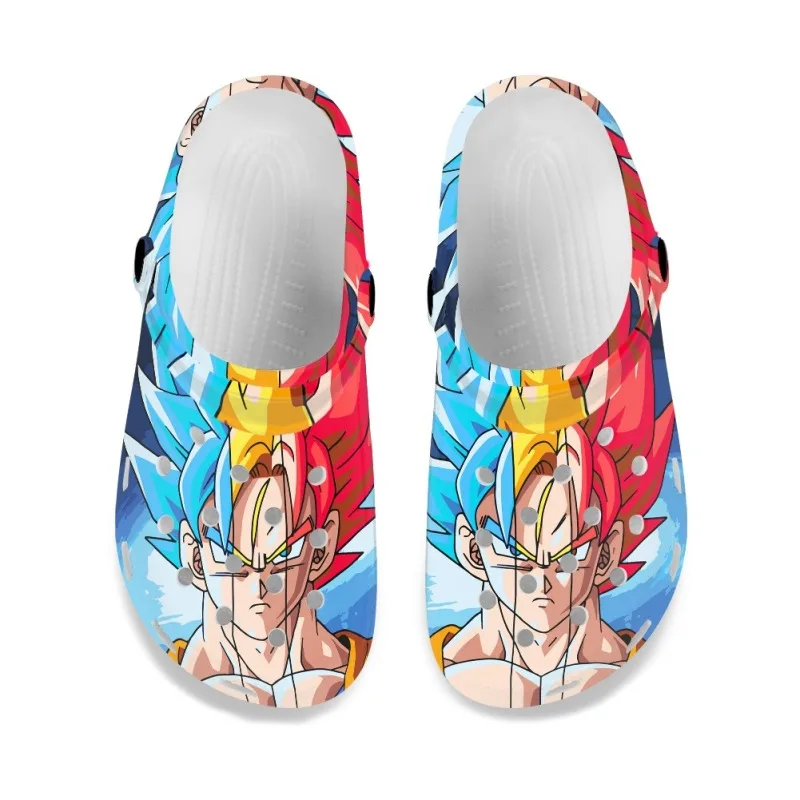 

Anime Dragon Ball Shoe Women Men Thick Bottom Non Slip Ventilated Holey Shoes Beach Sandals Summer Wedges EVA Sandals Slippers