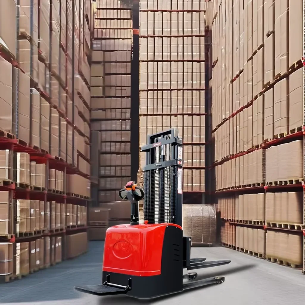 1 Ton Fully Electric Hydraulic Lifting Truck 4-Meter Forklifts for Loading and Unloading for Urban Environments