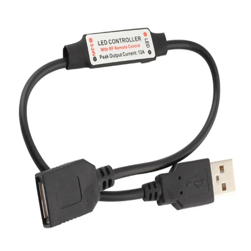 A41T 11 Keys LED Strip Controller Mini Dimmer RF Remote 5V USB Interface Controller For 5050/2835 Single Color LED Strip