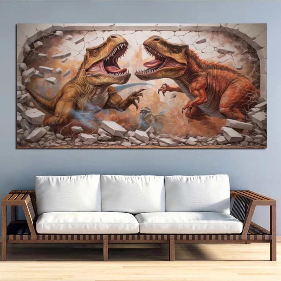 New 5D Round Diamond Painting Wild Animal Dinosaurs Diamond diy Embroidery Home Decoration Mosaic