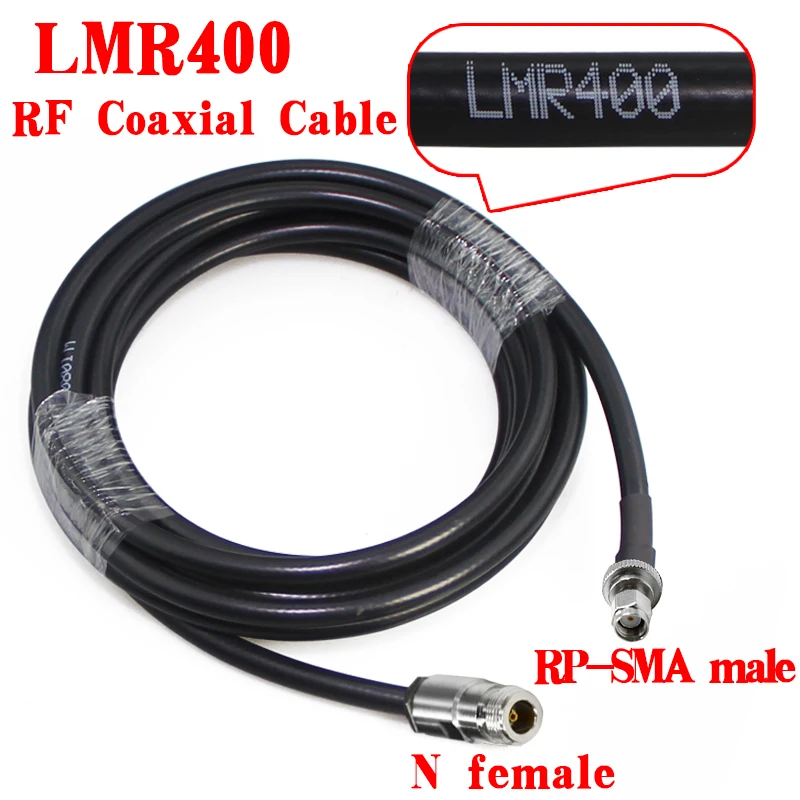 Imagem -05 - Cabo para Antena de Fibra de Vidro n Fêmea para Sma Macho Low Loss rf Coax Pigtail Jumper para Hélio Hotspot Bobcat Mineiro Lora 50 Ohms Lmr400