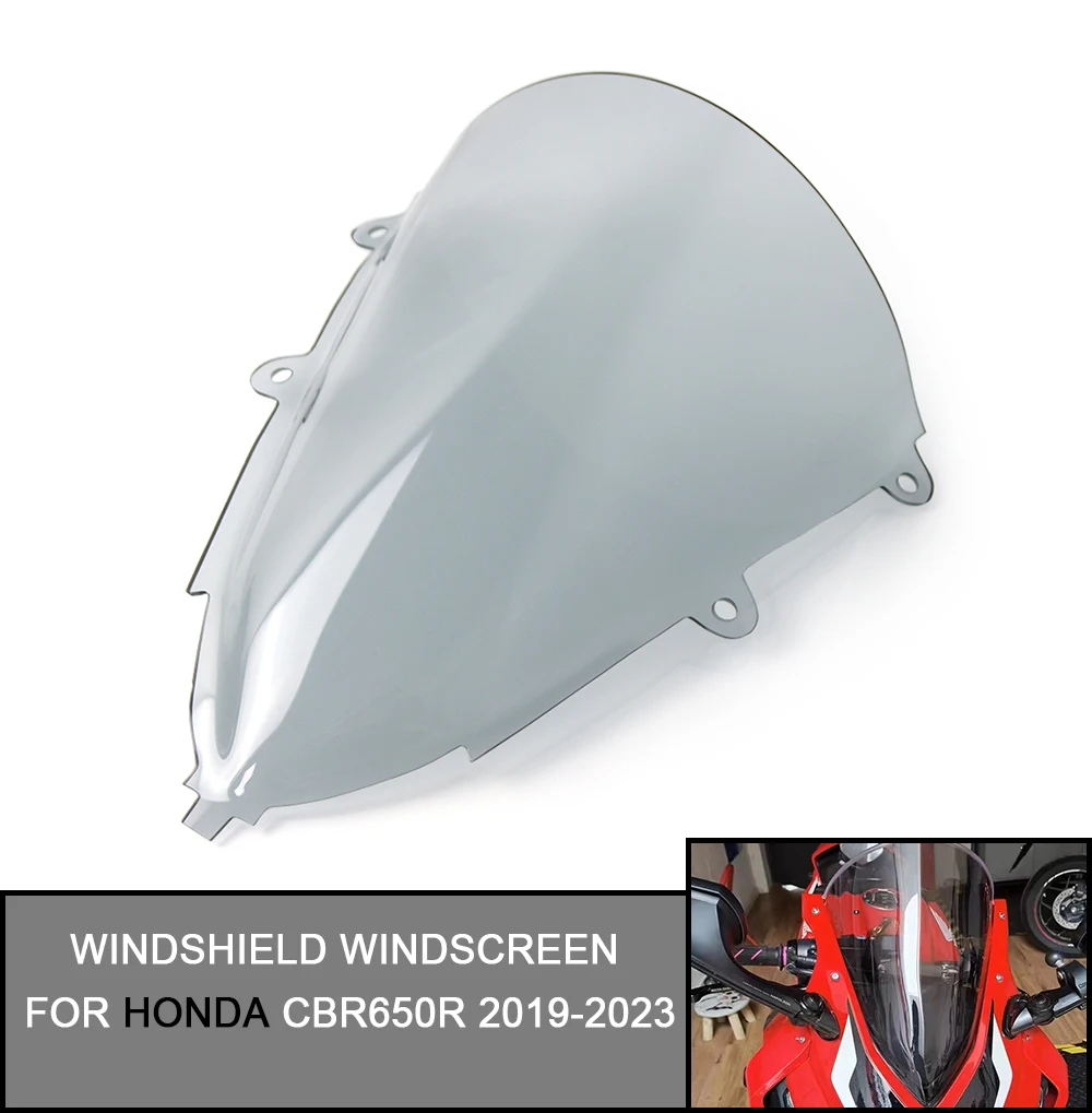 

Лобовое стекло для мотоцикла Honda CBR650R CBR650R 2019 2020 2021 2022 2023, ветровое стекло для мотоцикла, двойной пузырьковый экран CBR 650R CBR 650 R