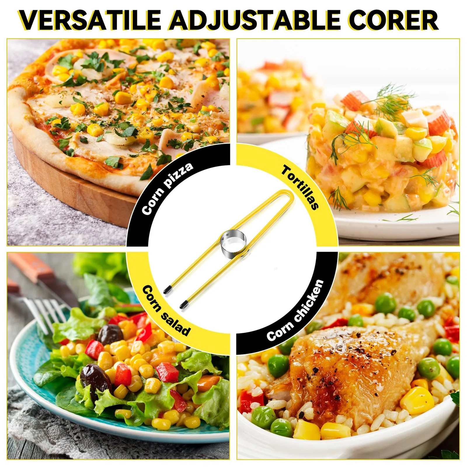 Corn Stripper Peeler Cob Cutter Thresher Corn Stripper Fruit Vegetable Tools Cooking Tools Kitchen Accessories Cob Remover