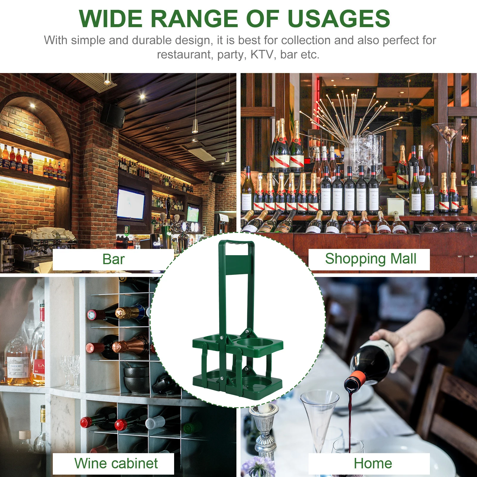 

Folding Beer Basket Foldable Beverage Carrier Bar Ktv Portable Drink Holder Plastic Bottle Rack Storage Organizer