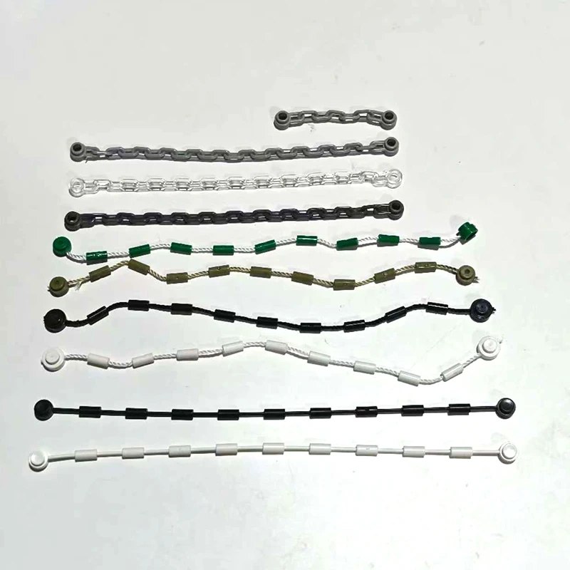 Compatible With LEGO Rope 63141 MOC 30104 92338 Chain Building Blocks Spider Silk City Streetscape Decoration Parts Bricks Toys