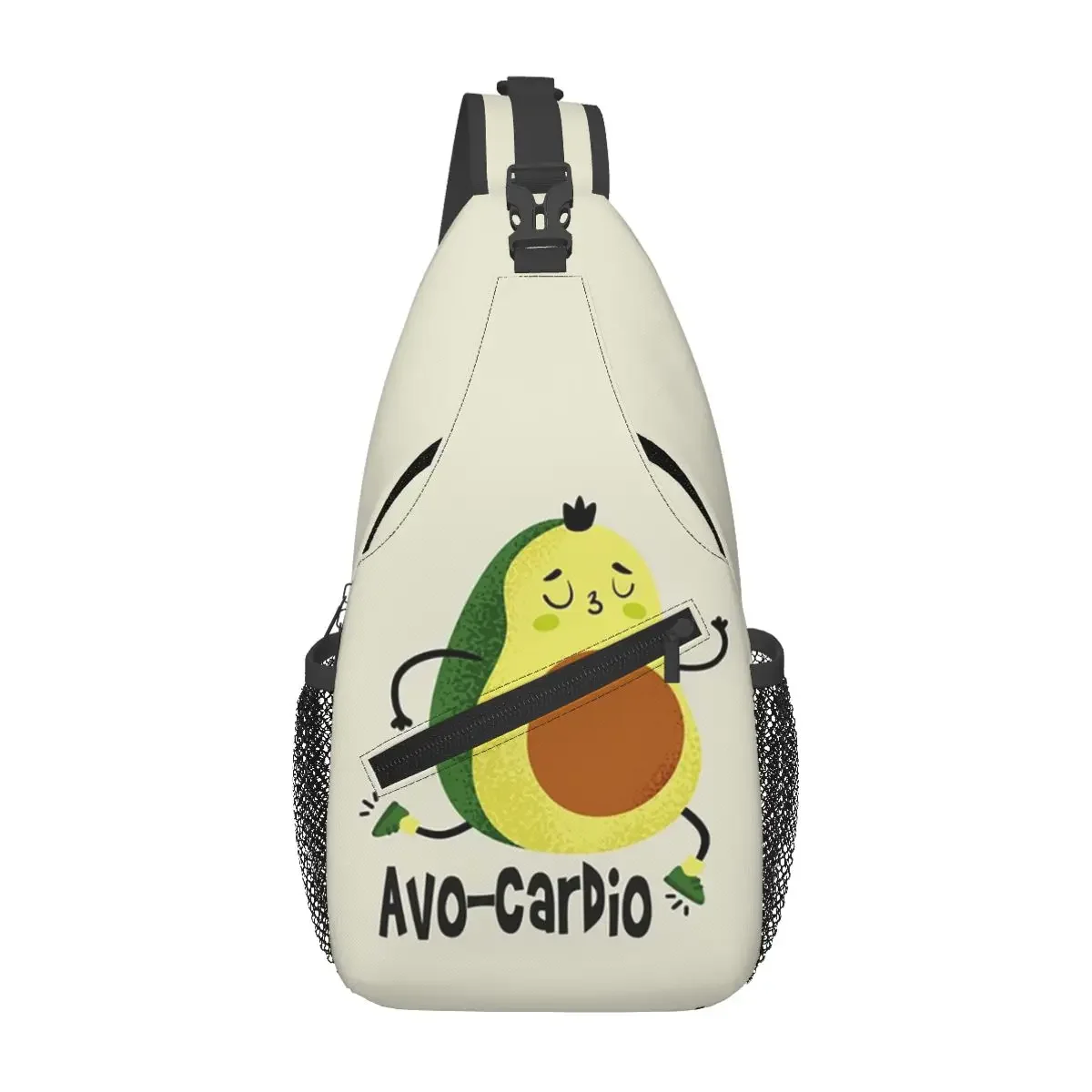 

Avocardio Avocado Cardio Chest Bag Men Sling Crossbody Backpack Chest Bag Traveling Hiking Daypack Shoulder Bag