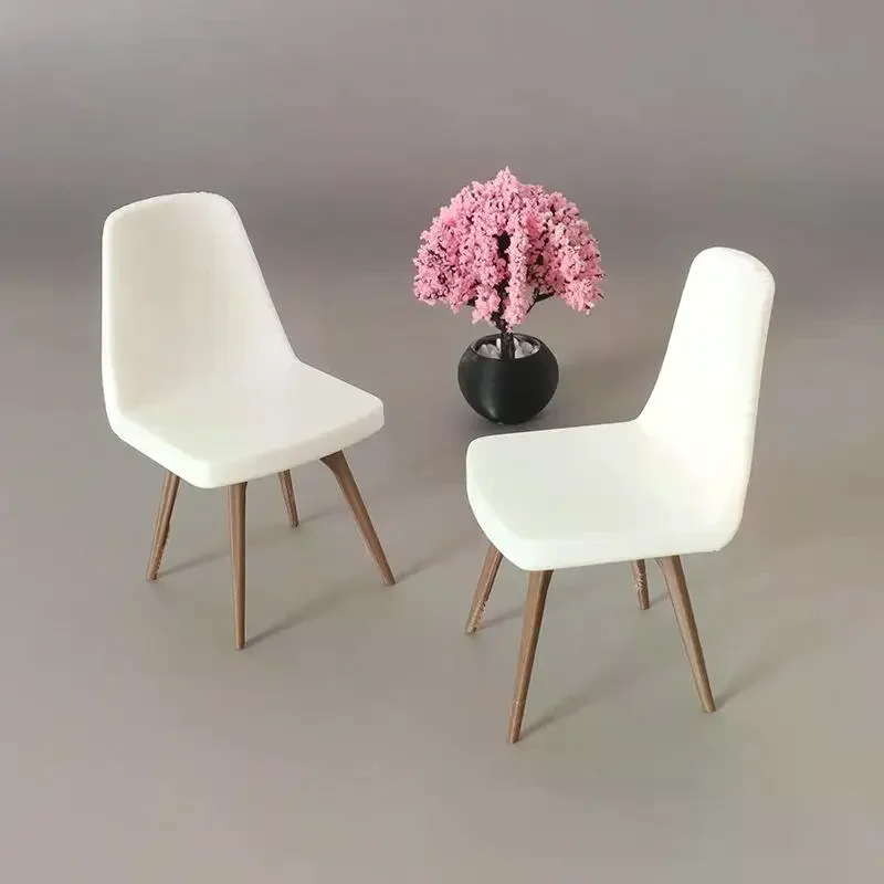 1/12 Miniaturowe krzesło do domku dla lalek, model mebla, akcesoria do dekoracji domku dla lalek, zabawki do udawania dla dzieci, prezent