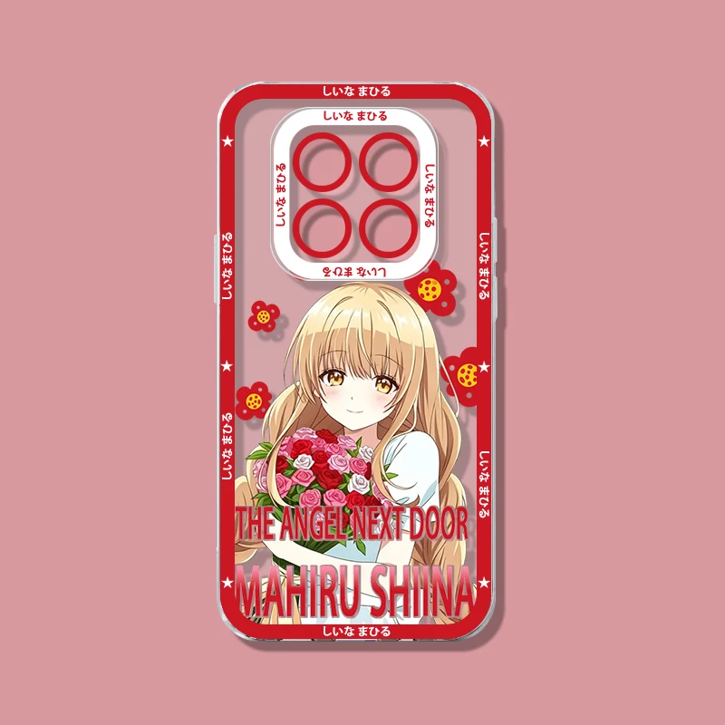 Anime Cute SHIINA MAHIRU Case for Xiaomi Redmi 15 15C 14C 14R 13 13C 13X 12 12C 10 10A 10C A5 A4 A3 Pro Turbo 5 Max 4 3 4G 5G view 5