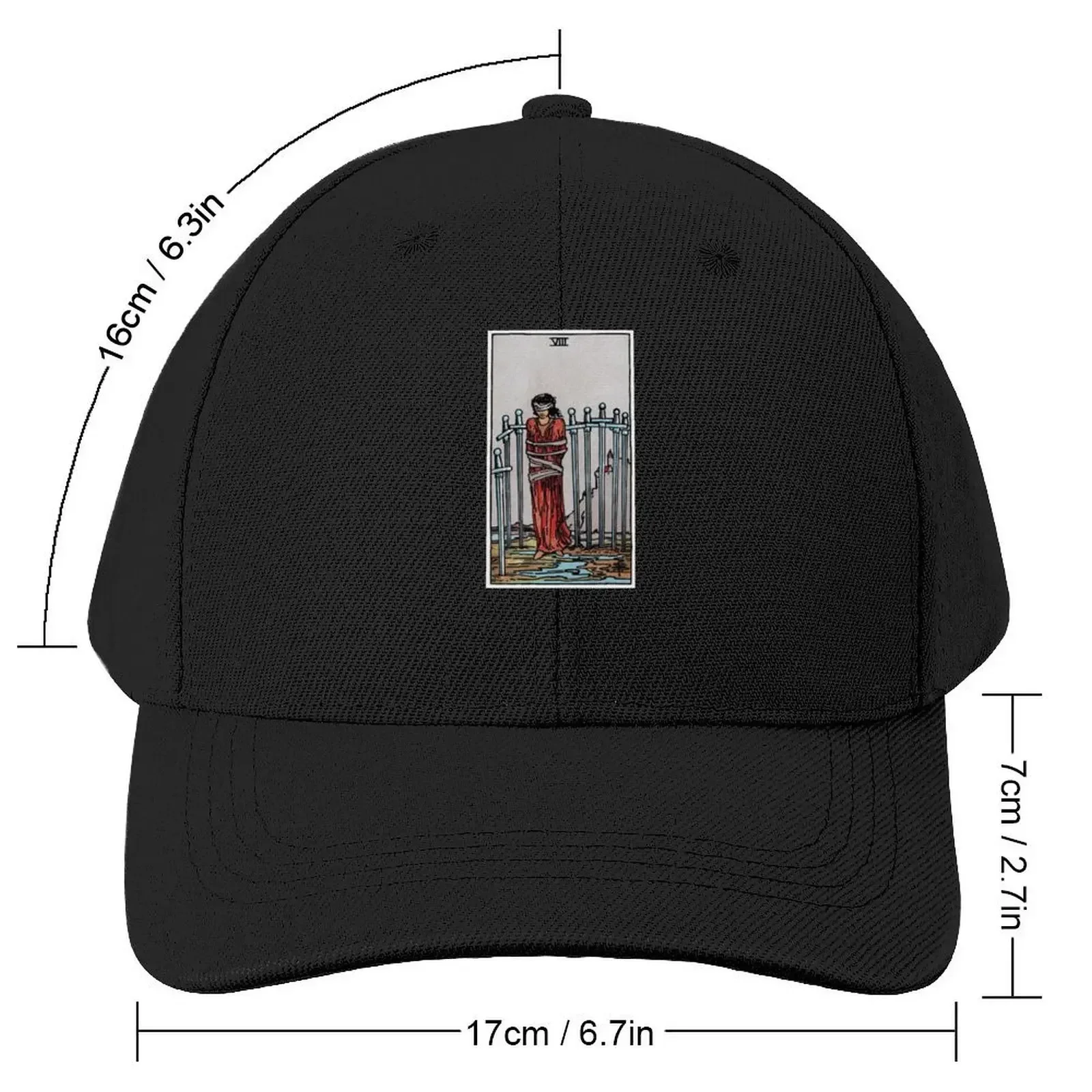 Eight of Swords Tarot Baseball Cap beach hat Sun Hat For Children Snapback Cap Men's Luxury Women's