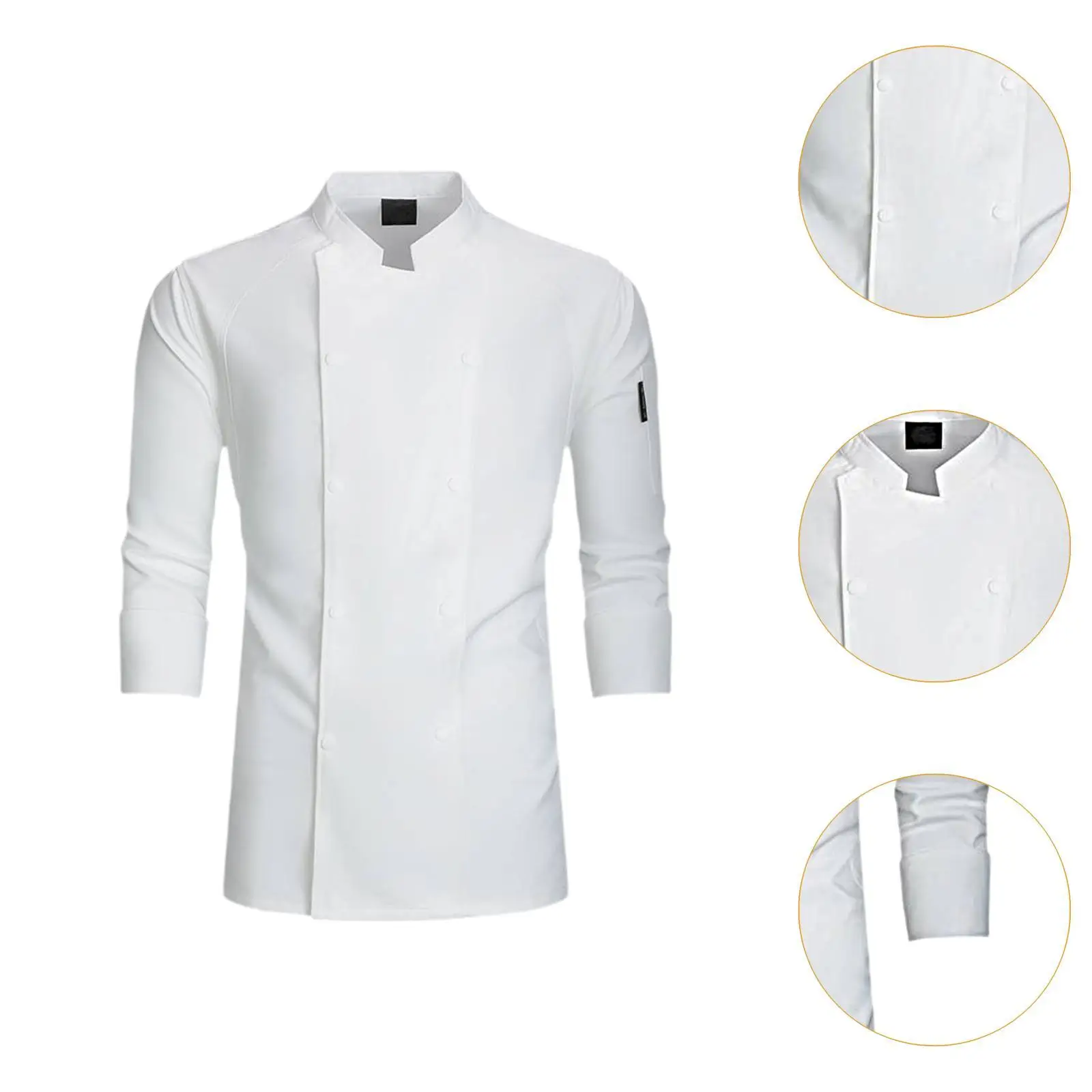 Koksjas Comfortabel voor Heren Dames Oberkleding Kookkleding Werkkleding L