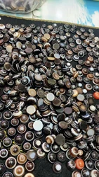 10pcs/lot Natural Agate Eyes Sheep Plate Beads Round Hemisphere Ring Face Trumpet One Eye Dzi Beads Inlay Rings Pendant Necklace