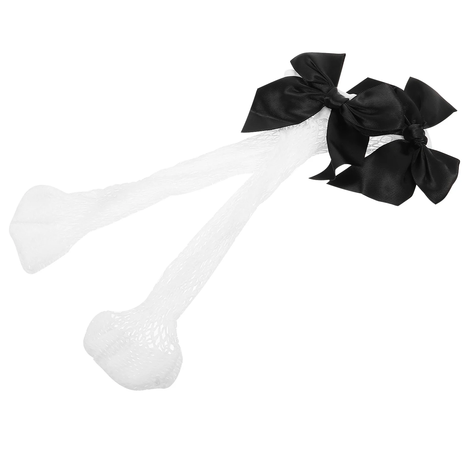 1 쌍 어린이 짧은 하이 앵클 보우노트 장식 유아 소녀 메쉬 통기성 경량 여름용 얇은 소녀용