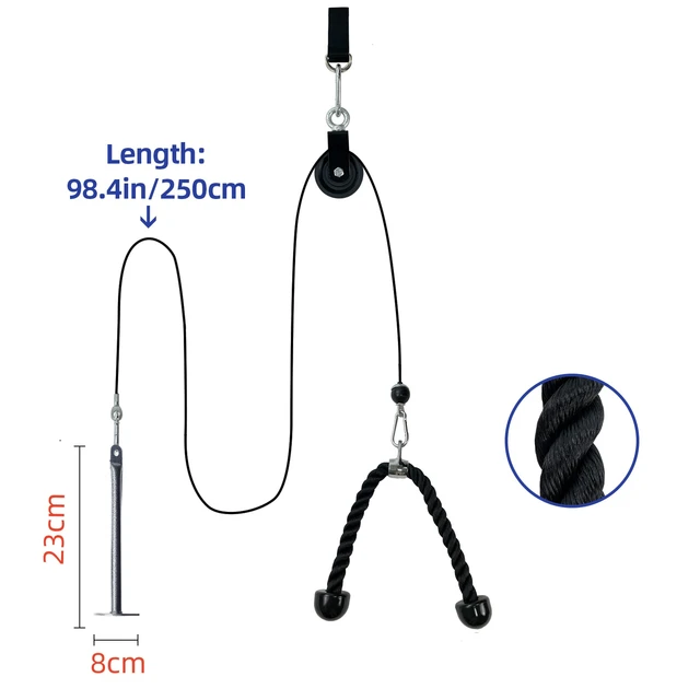 Pulley cable weight set sale