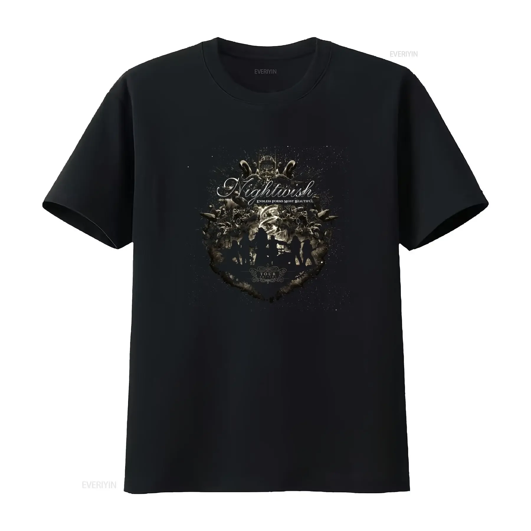 Camiseta NIGHTWISH Endless Forms Most Beautiful Tour para hombre, tallas S a 5XL, K233, estilo vintage lavado, ropa de diseñador de moda, versátil