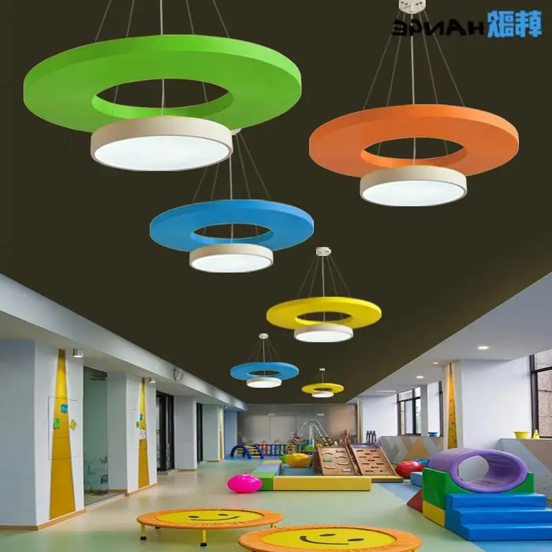 Cartoon Children's Room Light Garden Kindergarten Pendant Light Personalized Creative Classroom Children's Paradise Style Lighti