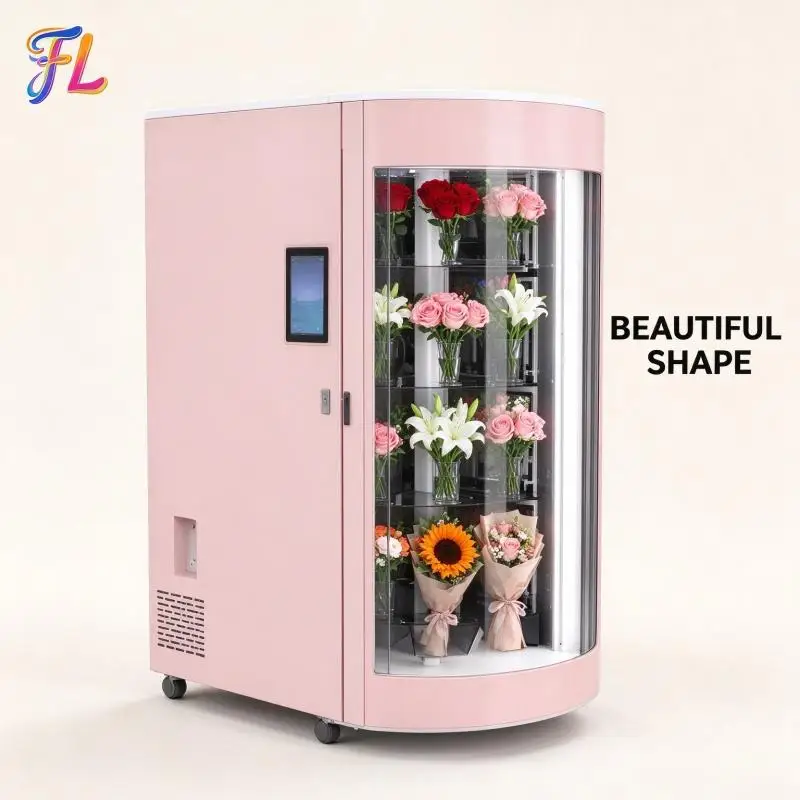 Flower Vending Machine Smart Flower Vending Kiosk Support Remote Parameter Adjustment For Different Flower Types