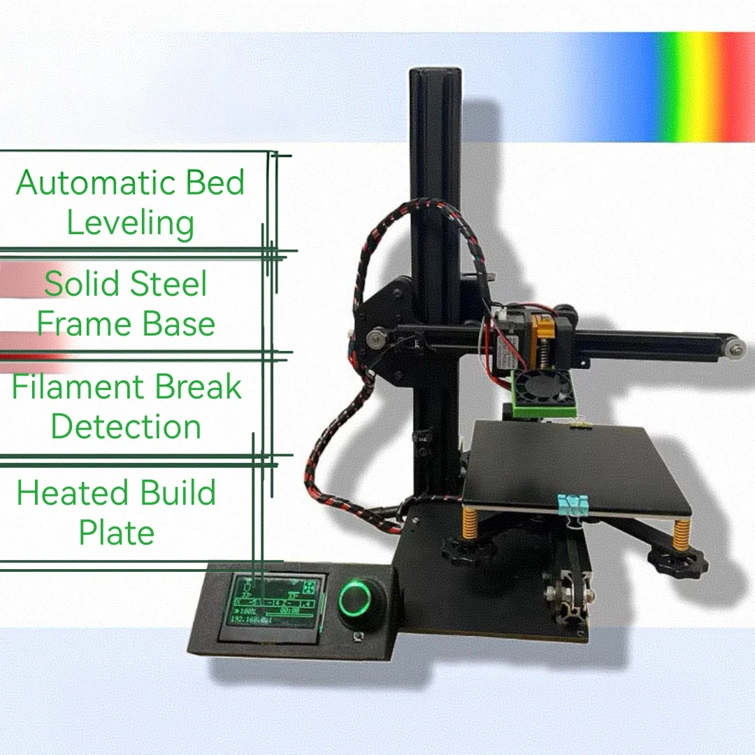 Desktop FDM 3D Printer High Precision Auto Leveling Smart Desktop 3D Printer for Home Education DIY Model Making