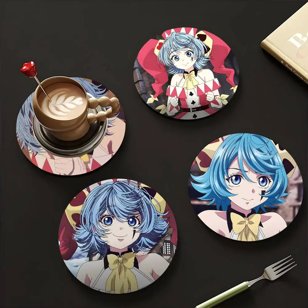 1pc Ruche Luvis Anime Characters Wooden Coaster Colour Printing Cup Mat Home Desk Decoration Gifts