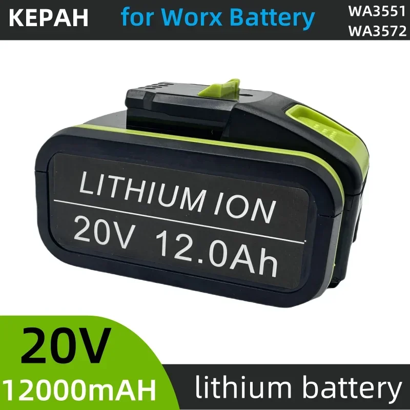 

12000mAh Battery For Worx WA3553 20V Cordless Power Tool Battery WA3572 WA3553 WX390 WA3551 WX176 WX178 Spare Batteriies