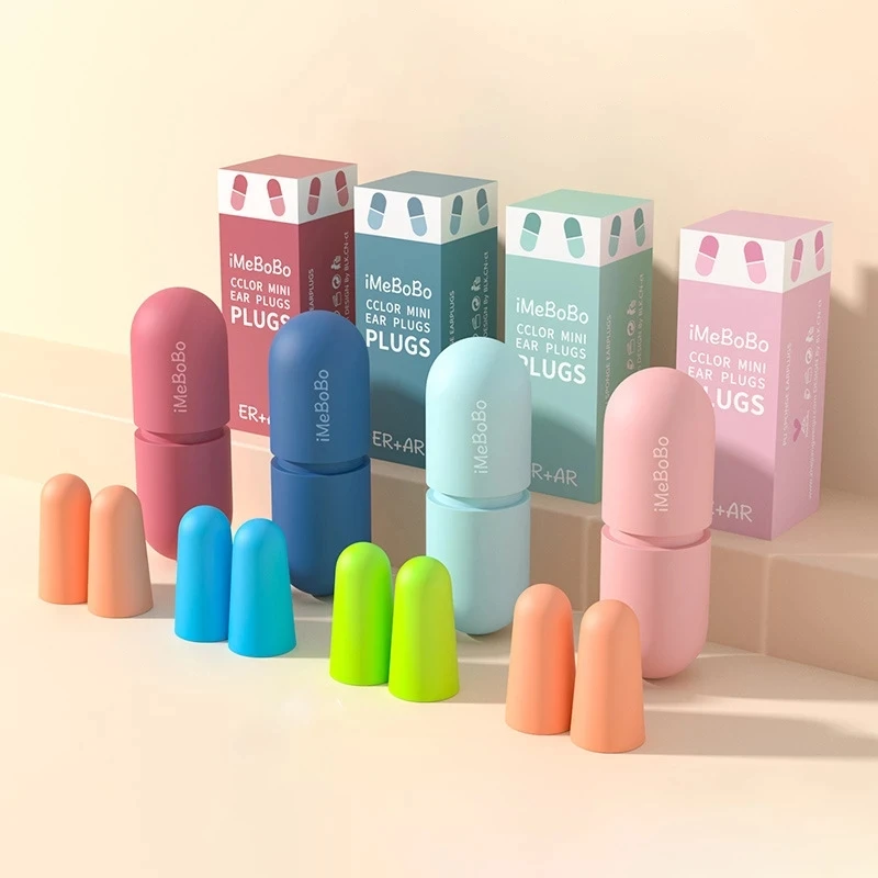 Soundproof Sleep Ear Plugs Earplugs for Sleeping Special Mute Soft Slow Rebound Student Anti-Noise Protection Anti Snore Earplug