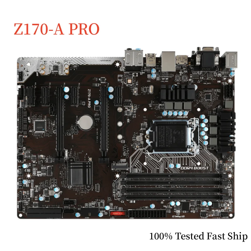 

For MSI Z170-A PRO Motherboard Z170 64GB LGA 1151 DDR4 ATX Mainboard 100% Tested Fast Ship