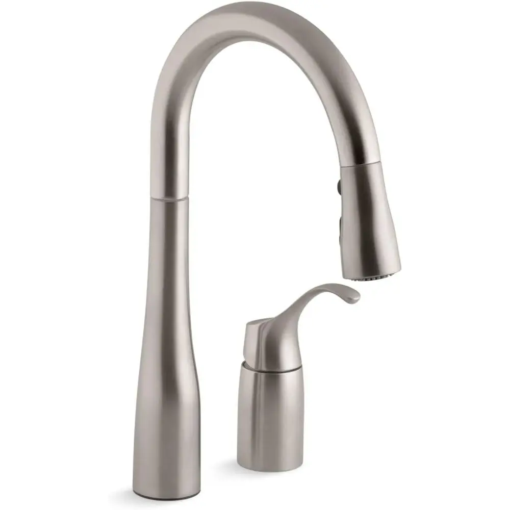 

Pull-Down Bar Faucet, Pre-Rinse Faucet, Kitchen Faucet with Sprayer, Vibrant Stainless Steel