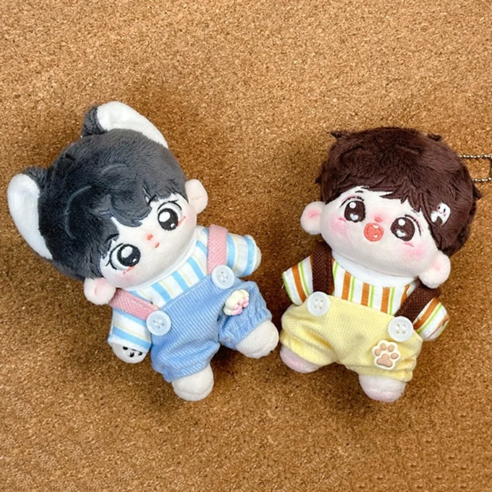 

Cat Paw Pants 10cm Cotton Doll Clothes Striped T-shirt Suit Doll Clothes Outfit Colorful Lovely Doll Dress Up Set