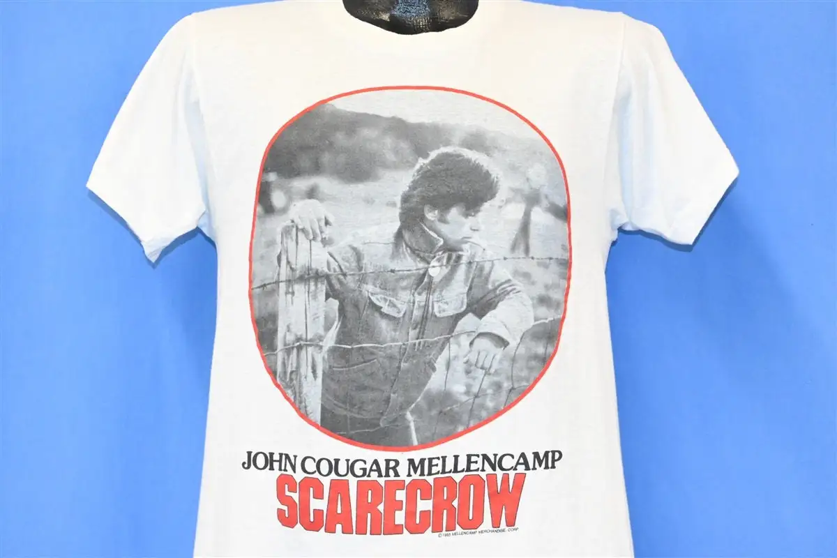 

Футболка с изображением рок-концерта 80-х годов Mellencamp Scarecrow Tour 1985 1986 года, средняя