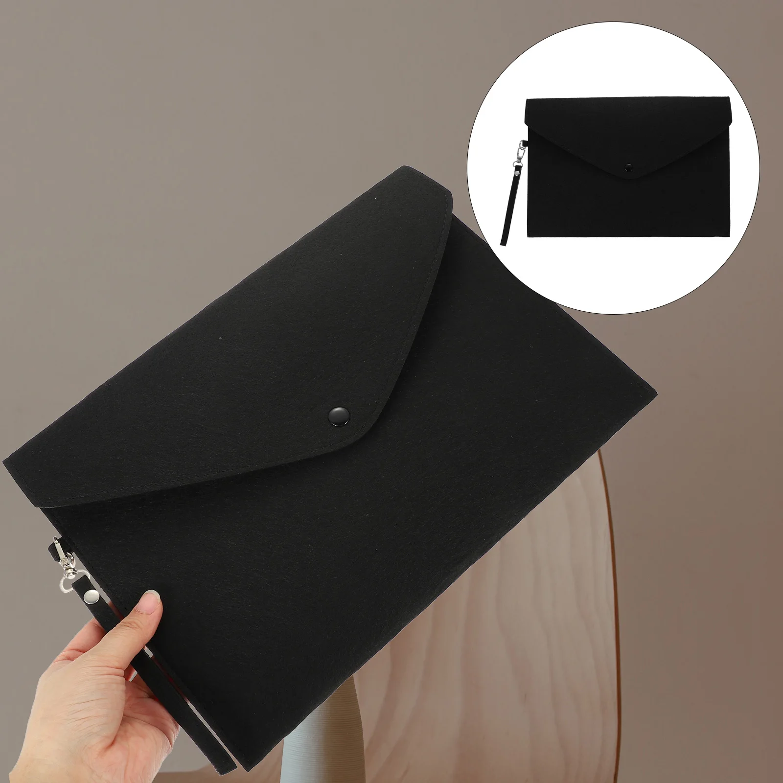 

Snap File Bag Organiser Office Folders Decorate Document Felt Cloth Filing Official Documents