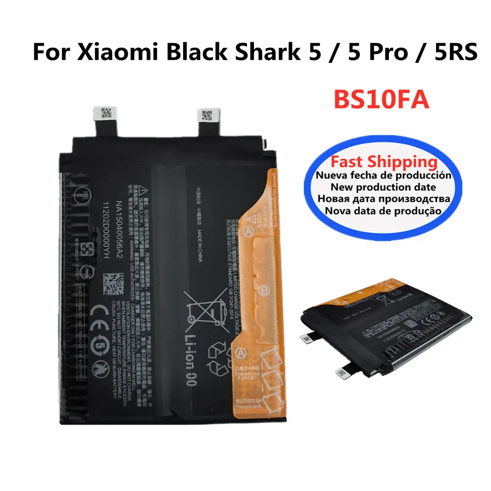 BS10FA Phone Battery For Xiaomi Black Shark 5 / 5S / 5 Pro BlackShark 5Pro PAR-A0 KTUS-A0 4650mAh