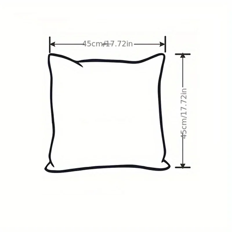 Soft Plush Square Pillowcase,Solid color pillowcase with Fluffy Jacquard Design,Ideal for Adding Comfort to Living Spaces