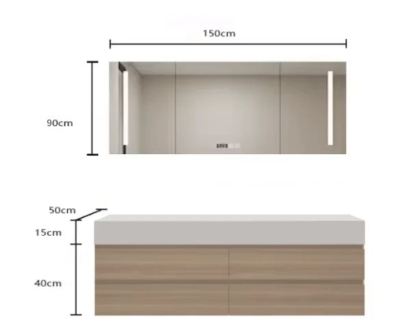 

Комбинация шкафа для ванной комнаты, бесшовный шкаф для умывальника, туалетный столик для мытья посуды